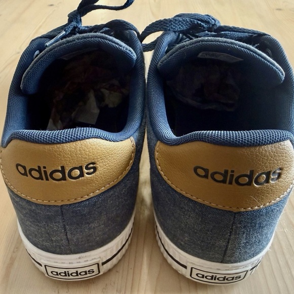 Adidas Men's Denim Blue Sneakers size 13 - Picture 3 of 6